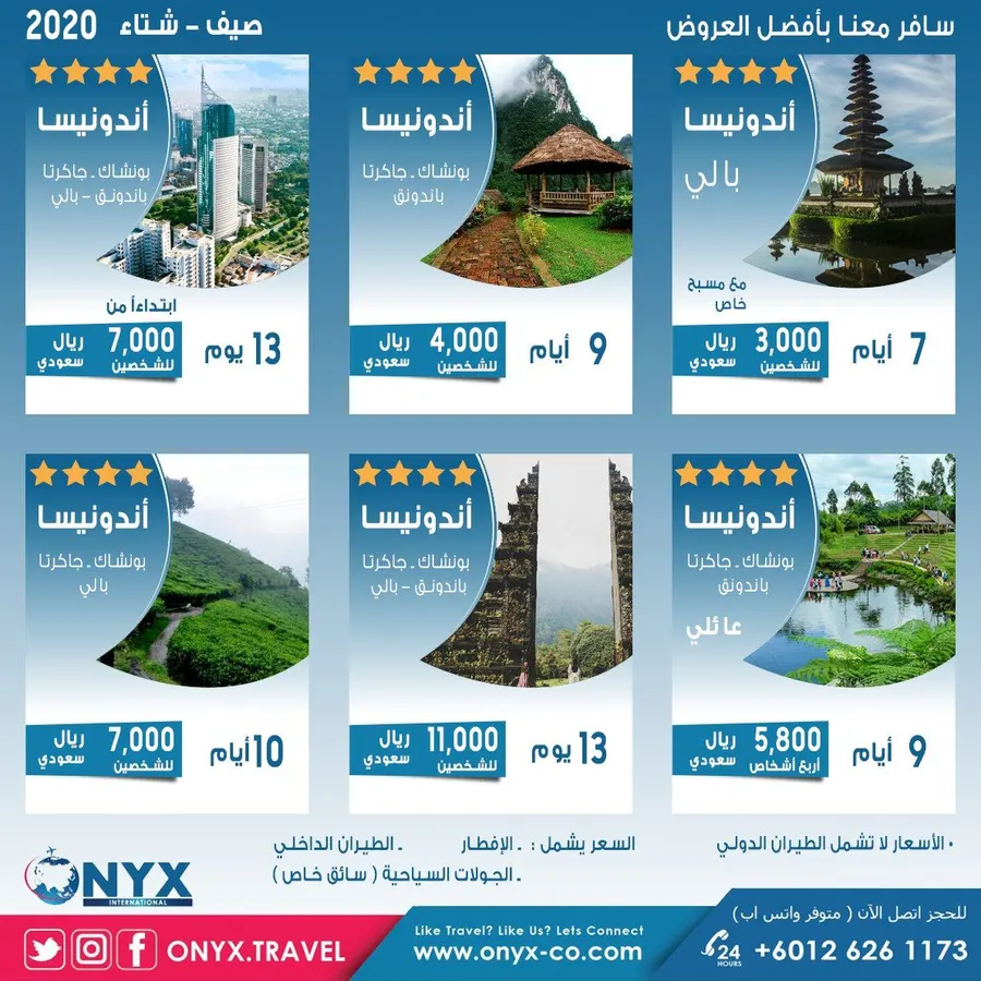 عروض إندونيسيا، صيف وشتاء 2020